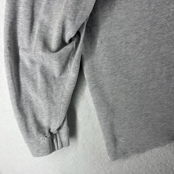 Burberry London Polo Shirt Mens 2XL Gray Long Sleeves Pullover Vented Mini Logo - Picture 10 of 15